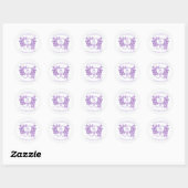 Sensibilisation aux Alzheimer Stickers Papillons p (Feuille)