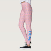 Sensibilisation CDH Ruban Hope Cure Leggings d'art (Gauche)