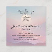 Sensibilisation des Cartes de visite de l'église (Dos)