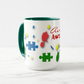 Sensibilisation sur l'autisme #4 Ringer Mug (Devant gauche)