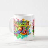 Sensibilisation sur l'autisme Au-some Maman Mug (Devant gauche)