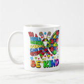 Sensibilisation sur l'autisme Be Kind Mug (Gauche)