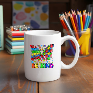 Sensibilisation sur l'autisme Be Kind Mug