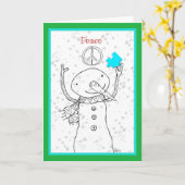 Sensibilisation sur l'autisme carte de Noël (Fleur jaune)