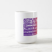 Sensibilisation sur l'autisme classique Mug (Centre)