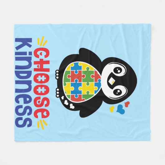 Sensibilisation sur l'autisme - Couverture en pola (Devant (Horizontal))