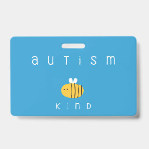 sensibilisation sur l'autisme être gentil Badge La