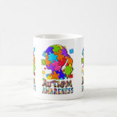 Sensibilisation sur l'autisme fille Puzzle Mug (Centre)