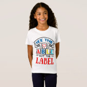 Sensibilisation sur l'autisme filles TShirt (Devant entier)