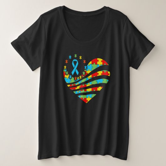 Sensibilisation sur l'autisme Heart Support Autist (Design devant)
