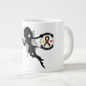 Sensibilisation sur l'autisme Jumbo Mug (Devant droit)