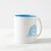 Sensibilisation sur l'autisme Mug à deux tons, 11  (Devant droit)