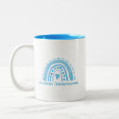 Sensibilisation sur l'autisme Mug à deux tons, 11  (Gauche)