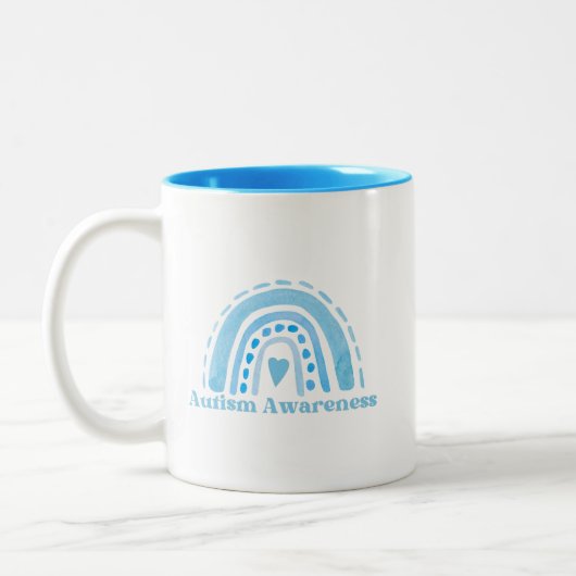 Sensibilisation sur l'autisme Mug à deux tons, 11  (Gauche)