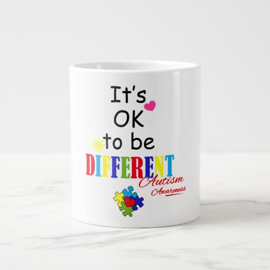 Sensibilisation sur l'autisme - Mug Jumbo (Devant)