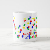 Sensibilisation sur l'autisme - Mug Jumbo (Devant)