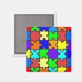 Sensibilisation sur l'autisme Puzzle Pièces Magnet (Recto/Verso)