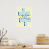 Sensibilisation sur l'autisme Puzzle Poster Art (Cuisine)