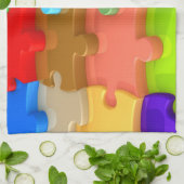 Sensibilisation sur l'autisme Serviette de cuisine (Plié)