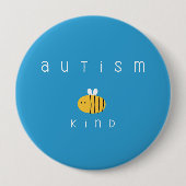 sensibilisation sur l'autisme. sois gentil. Badge (Devant)