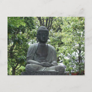 sensō ji buddha green briefkaart