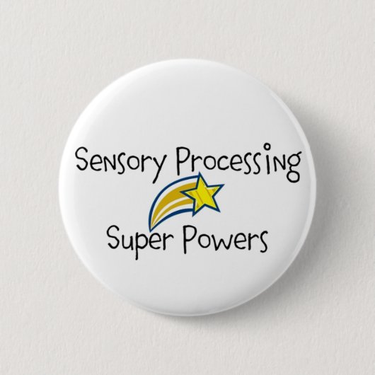 Sensorische kracht! Yellow Star Button (Voorkant)