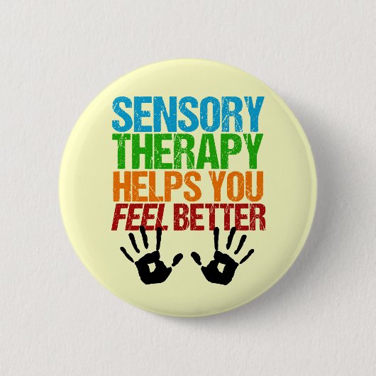 Sensorische therapie Handdrukken Beroepstherapie Ronde Button 5,7 Cm (Voorkant)