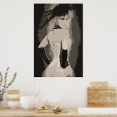 Sensual Corset Art Poster (Keuken)