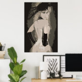 Sensual Corset Art Poster (Thuiskantoor)