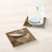 Sensual Shells Glazen Onderzetter (Schuin)