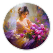 Sensueel portret keramische knop (Voorkant)