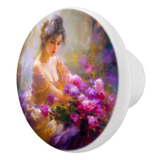 Sensueel portret keramische knop (Rechts)