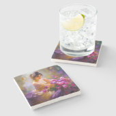 Sensueel portret stenen onderzetter (Zijkant)