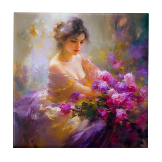 Sensueel portret tegeltje (Voorkant)