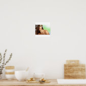 Sensuele dame met groene ogen poster (Keuken)