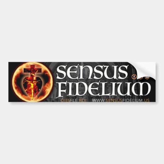 Sensus Fidelium Bumper Sitcker Bumpersticker (Voorkant)