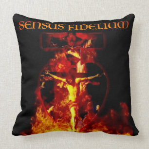 Sensus Fidelium Jezus Kruisiging Katholiek Kussen