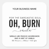 Sent Comme Drôle Étiquette De Bougies (Devant)