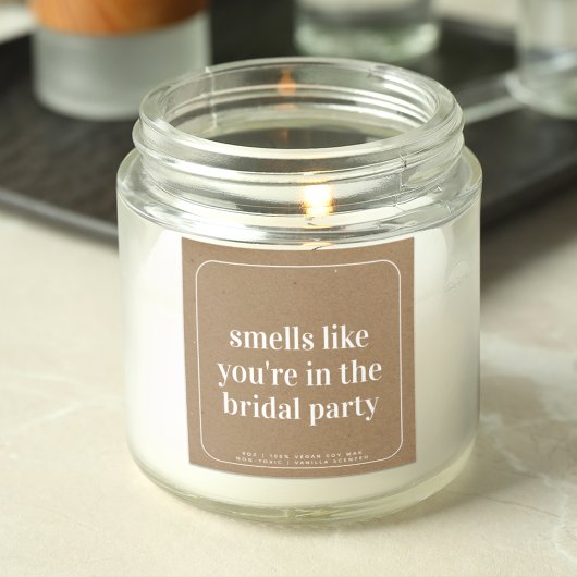 Sent Comme Un Étiquette De Fête De Mariée