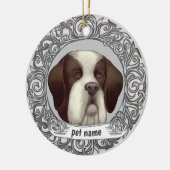 Sente-Bernardhond Liefdevolle Herinnering ornament (Links)