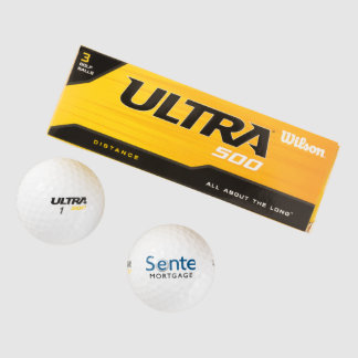 Sente Wilson Ultra 500 Afstand Golf Ball (3 stuks) Golfballen