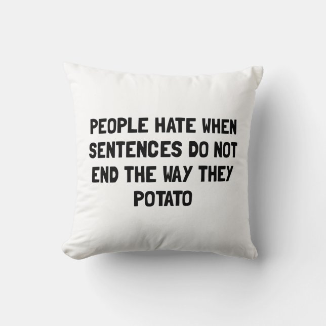Sentences Potato Kussen (Voorkant)