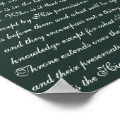 Sententie van de troon poster (Hoek)