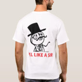 Sentez comme monsieur - T-shirt dégrossi par 2 (Dos)