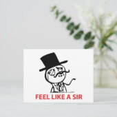 Sentez Comme Un Sir - Carte Postale (Debout devant)