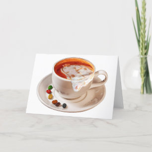 Sentez la carte d'anniversaire du café