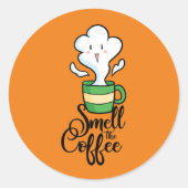 Sentez Le Sticker Et Le Étiquette Du Café (Devant)