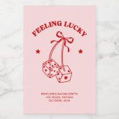 Sentez Lucky Bachelorette Mini Étiquette de vin Fa (Étiquettes simples)