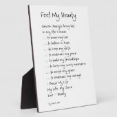 Sentez ma beauté Cancer Inspiration Poème Plaque (Côté)