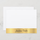 Senti Ecru Moderne Elegant Modèle de script de mai (Devant / Derrière)